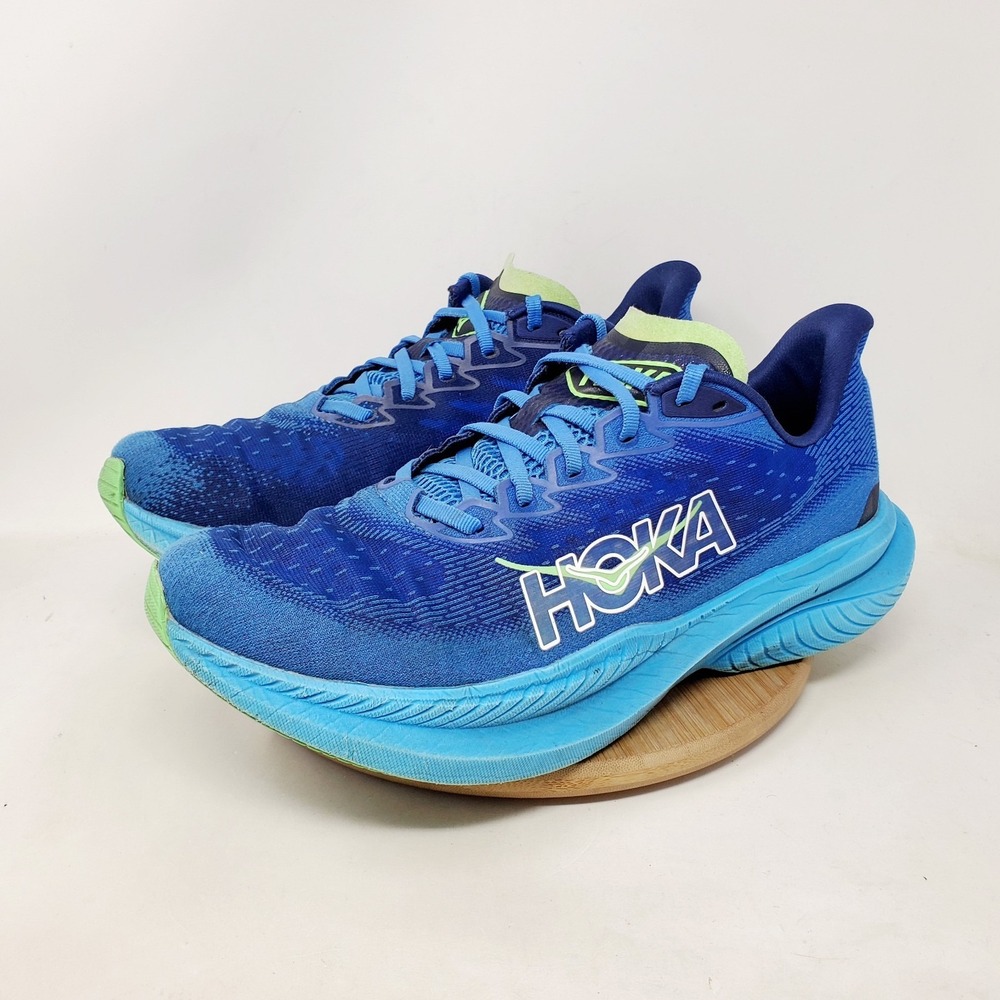 Hoka One One Mach 6 Running Shoes Mens 11.5 D Blue Athletic Comfort Sneaker - Picture 2 of 16